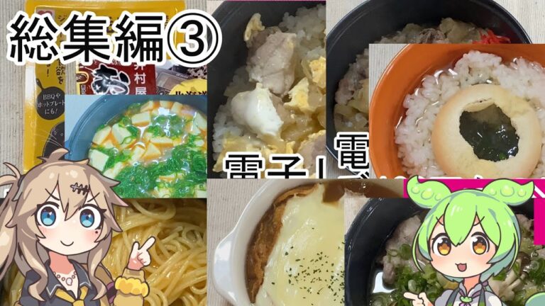 総集編③ダイソーの商品で簡単に美味しい料理を作っていくずんだもんと春日部つむぎ 総集編③ダイソーの商品で簡単に美味しい料理を作っていくずんだもんと春日部つむぎ