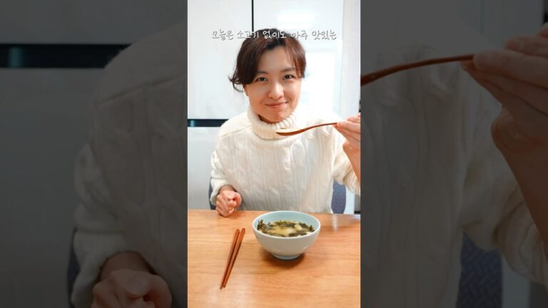 구수한 들깨 떡 미역국 구수한 들깨 떡 미역국