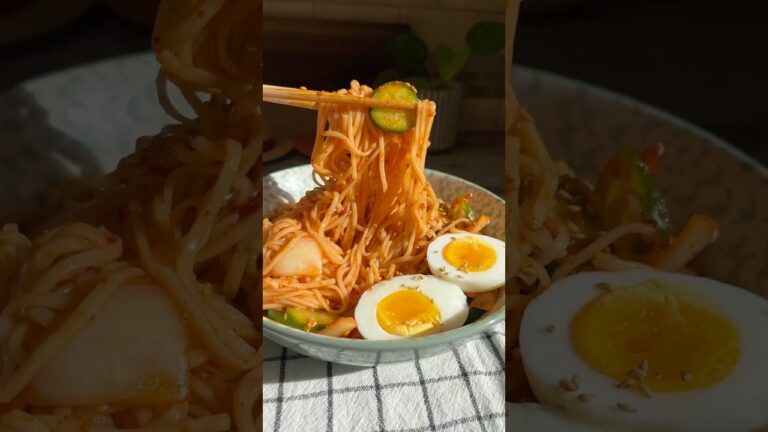 Cucumbers + Noodles = Bibim Noodles #lofiasmrcooking #cucumber #noodles #cooking #lofibeats