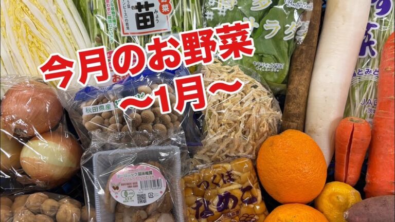 1月のお野菜-みためとあじはちがう店