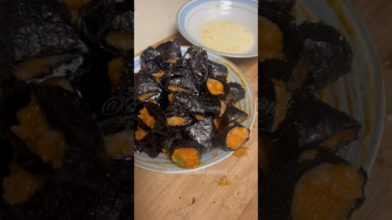 Seaweed Chicken Rolls Recipe!#seaweedchickenrolls #homemadewithlove #groundchickenrecipes