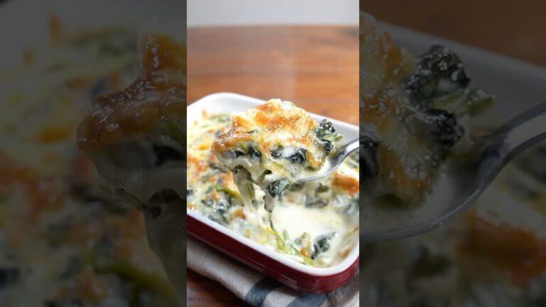 ほうれん草のクリームグラタン〜チーズが溶け込んだ濃厚クリームとほうれん草の自然な甘みが絶妙にマッチ ほうれん草のクリームグラタン〜チーズが溶け込んだ濃厚クリームとほうれん草の自然な甘みが絶妙にマッチ