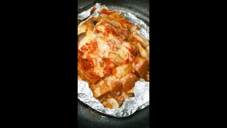 【厚揚げでご飯何杯でもいけるよ♡】疲れた時にパパッと作れる！超簡単節約おかずレシピ / Atauage with Kimchi & Cheese #shorts