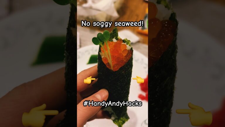 How to make crispy nori (seaweed) #handyandyhacks #cooking