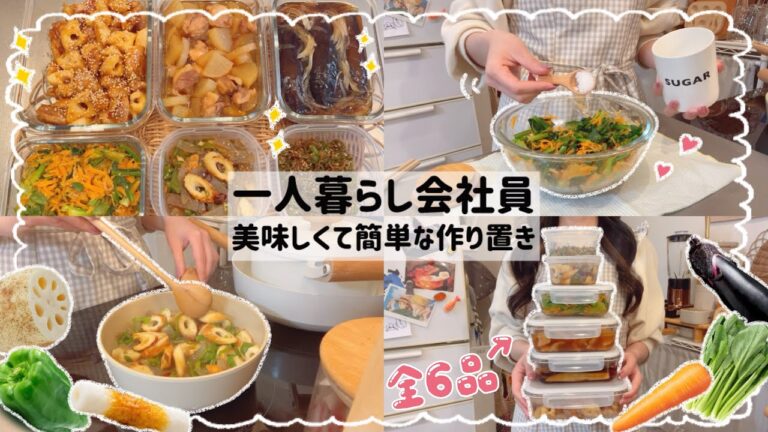 美味しくて簡単な平日楽する作り置き6品🍳💕/野菜たっぷり健康的🌱😋
