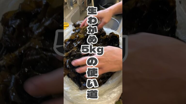 【大量消費】生わかめ5kgの使い道#レシピ#大量消費#わかめ#生わかめ#料理#料理動画#クッキング#cooking