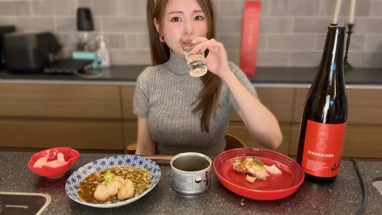 【37歳主婦】おつまみ作りながら純米大吟醸 八海山呑むよ〜