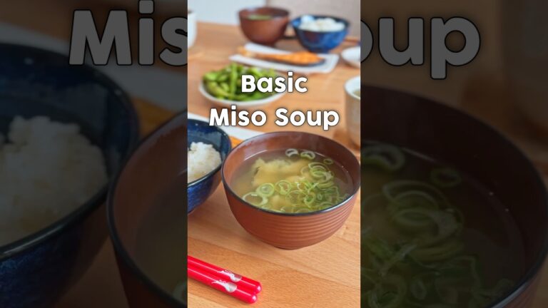 Easy Basic Miso Soup 🇯🇵 #misosoup #japaneserecipe #japanesecooking