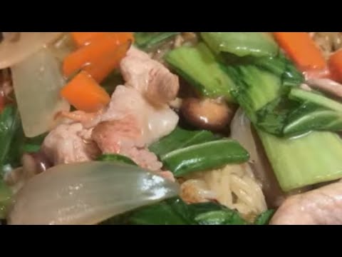 仕事帰りの独身サラリーマンが作る『あんかけ焼きそば』