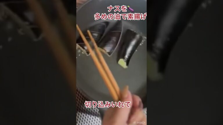 道の駅で買ったナス🍆🍆の揚げ浸し作ってみた   マリオンの料理編  /Shortsバージョン