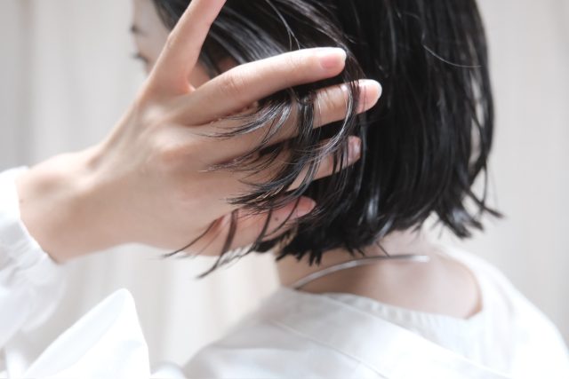 ダヴィネス(Davines)マルチケアオイルを付けた髪