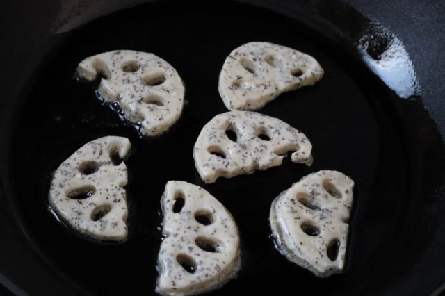 れんこんのゆかり揚げ