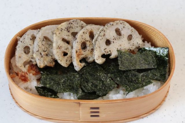 2品弁当の詰め方プロセス