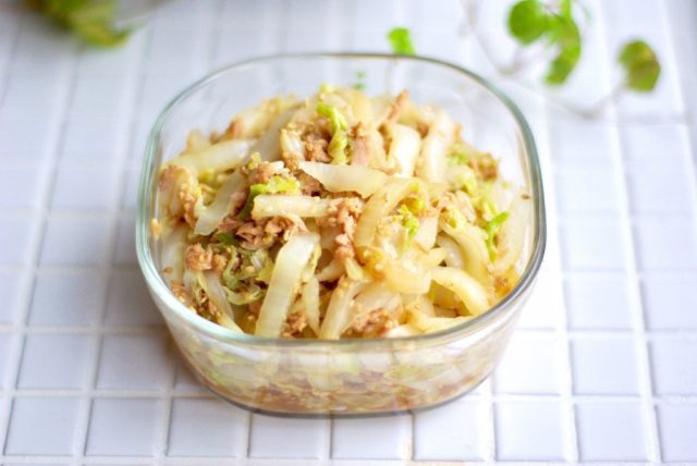 白菜とツナの中華風