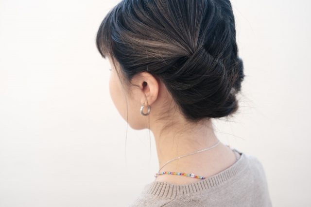 2つ結びの応用編ヘアアレンジ