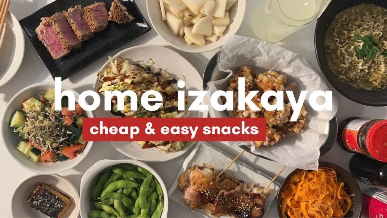 [Home Izakaya for 2] 8 CHEAP & EASY Japanese-style snacks that go well with drinks~