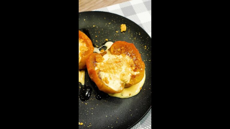 【りんご×はちみつ×シナモン＝神スイーツ爆誕】レンチン5分で極上デザート！とろける甘さ♡ハニーシナモンアップル / Honey Cinnamon Apples #Shorts