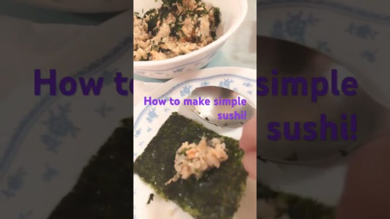 How to make simple sushi!!!