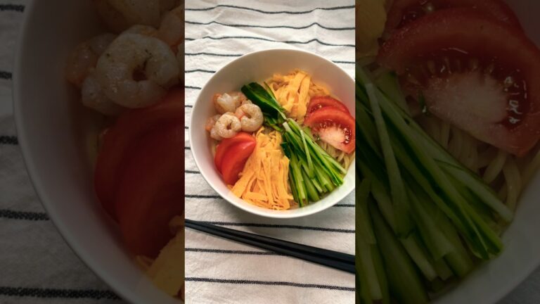 冷し中華、麺レシピ、五木，中華冷麺、凉面cold noodles