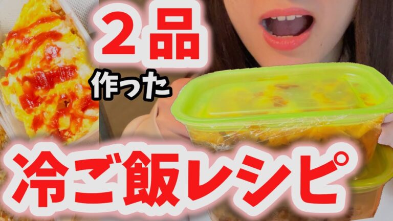 【ASMRご飯系】激うま冷やご飯レシピ!卵オムライスと海老チャーハンの作り方【作り置き弁当】 【ASMRご飯系】激うま冷やご飯レシピ!卵オムライスと海老チャーハンの作り方【作り置き弁当】