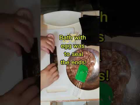 Lumpia rolled with Nori Seaweed(aromatic) and tasty#bonappétit #seaweeds wrapper#nori sheet