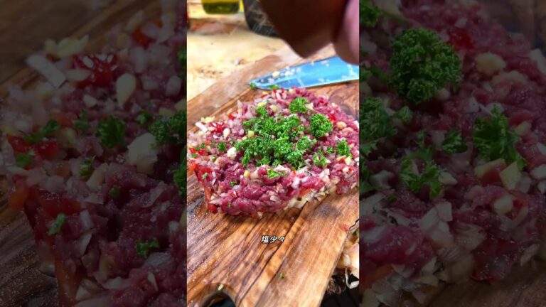 タルタルステーキの神髄 #shorts #steak タルタルステーキの神髄 #shorts #steak