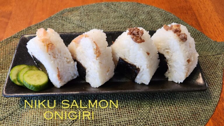 HOW TO COOKJAPANESE NIKU ONIGIRIRECIPE,MERRY SAKURA TV