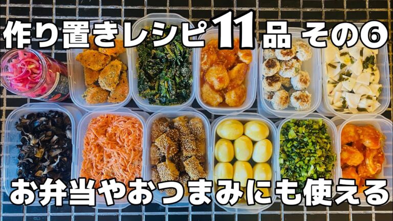 彩り抜群!冷蔵庫が充実の作り置きおかず11品レシピ 彩り抜群!冷蔵庫が充実の作り置きおかず11品レシピ