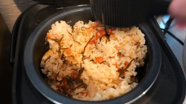 梅と昆布の炊き込みご飯
