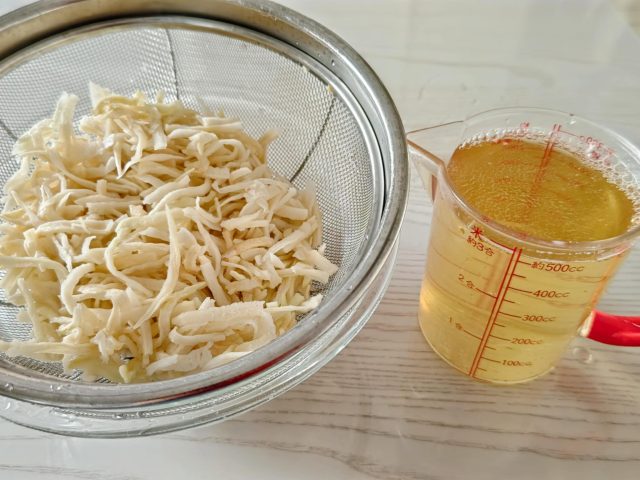 切り干し大根と戻し汁