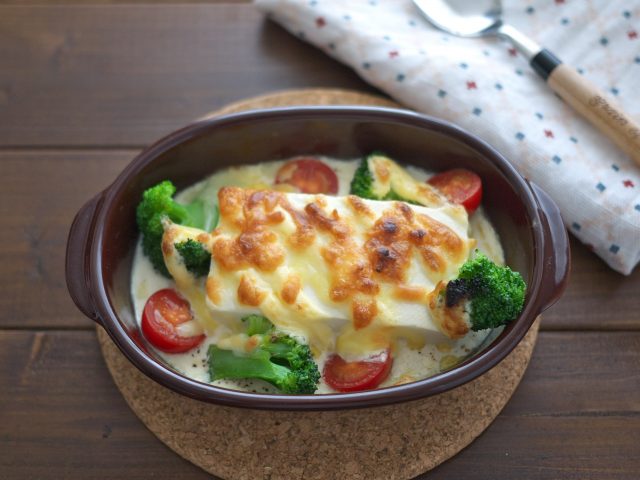 お豆腐マヨグラタン