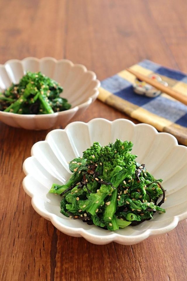 菜の花の塩昆布ナムル