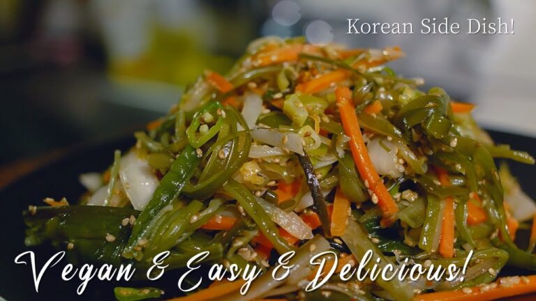Vegan | Easy & Delicious Korean Seaweed Stem Stir-Fry (Miyeok Julgi Bokkeum) Recipe Vegan | Easy & Delicious Korean Seaweed Stem Stir-Fry (Miyeok Julgi Bokkeum) Recipe