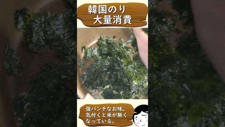 韓国のりを大量消費 #shorts  ,#料理 ,#料理動画 ,#おつまみ