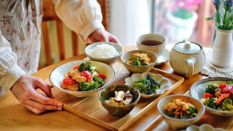 【晩ごはん】野菜たっぷり♪管理栄養士の体にうれしい健康レシピ【４品】