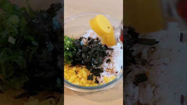 病みつきになる!韓国風おにぎり🍙雑穀チュモッパ🔥 #料理 #簡単レシピ #shorts #pr 病みつきになる!韓国風おにぎり🍙雑穀チュモッパ🔥 #料理 #簡単レシピ #shorts #pr