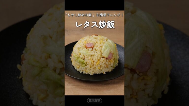 【レタスチャーハン】もやし炒めの素で作るよ!