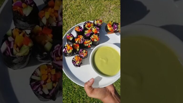 Veggie Nori Rolls.                              #plantbased#norirolls#rawvegan#homemade