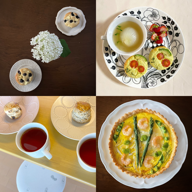 マフィン、キッシュ、スコーン