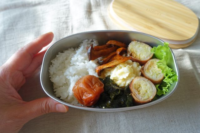 NONOJI ステンレス ランチボックス オーバルに入れたお弁当