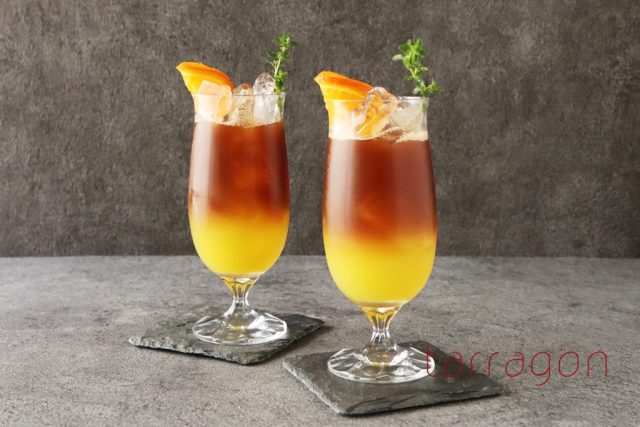 オレンジアイスコーヒー