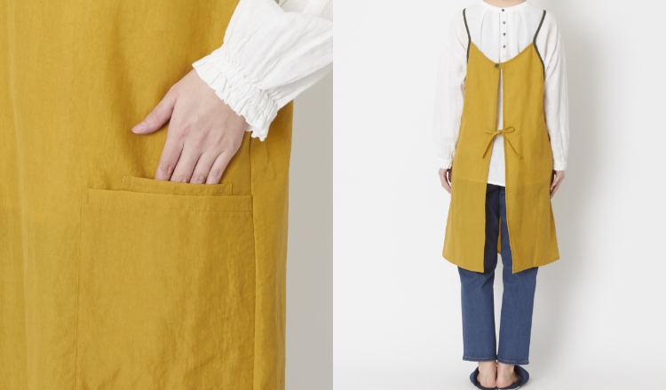 軽くて汚れに強いナイロンキャミエプロン