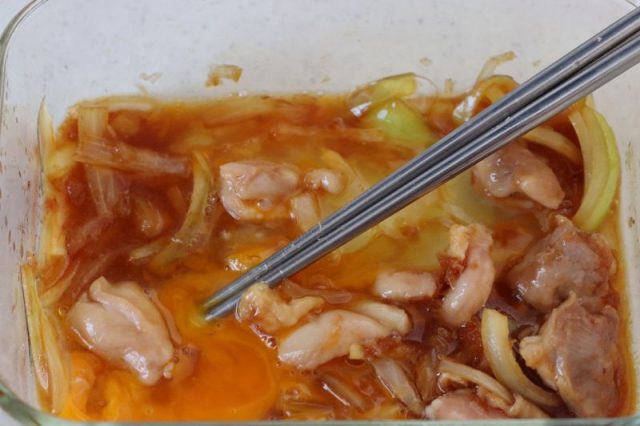 汁なしレンジ親子丼