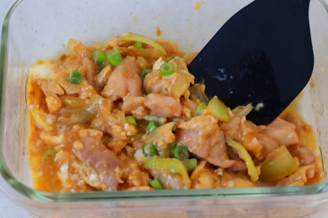 汁なしレンジ親子丼