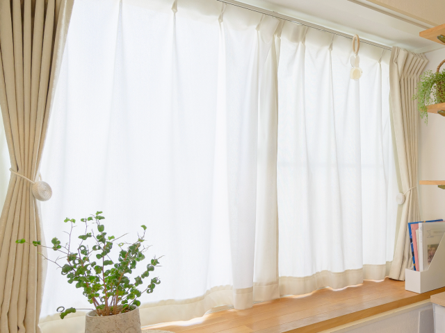 窓のカーテン