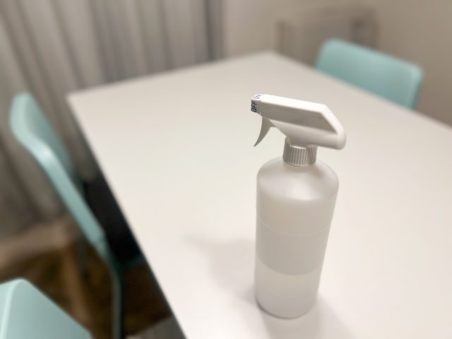 アルコールで掃除
