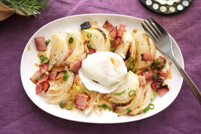 NEW 
 4/23                                (水) 
 とろ～り甘い！低糖質おかず♪「新玉ねぎとベーコンの和風グリル」
 管理栄養士 maiko53