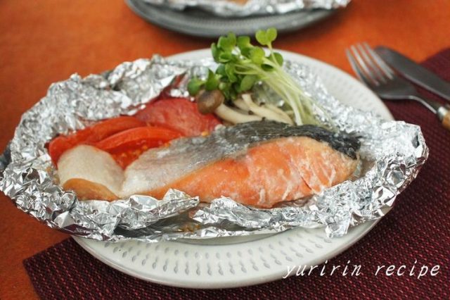 鮭の塩麹ホイル焼き