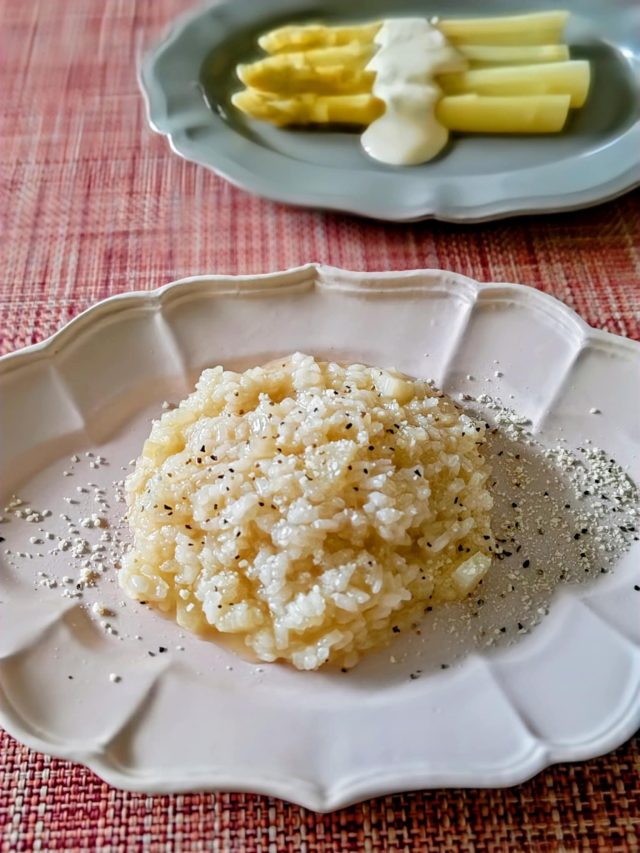 アスパラガスのリゾット