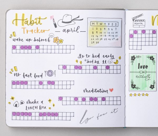 ノート ハビットトラッカー